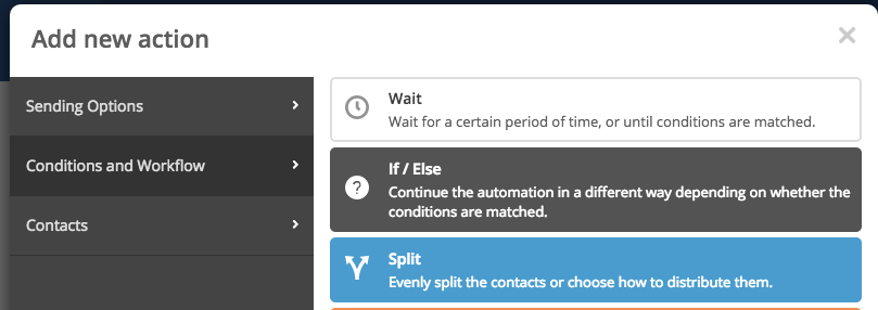 Split test automations in ActiveCampaign